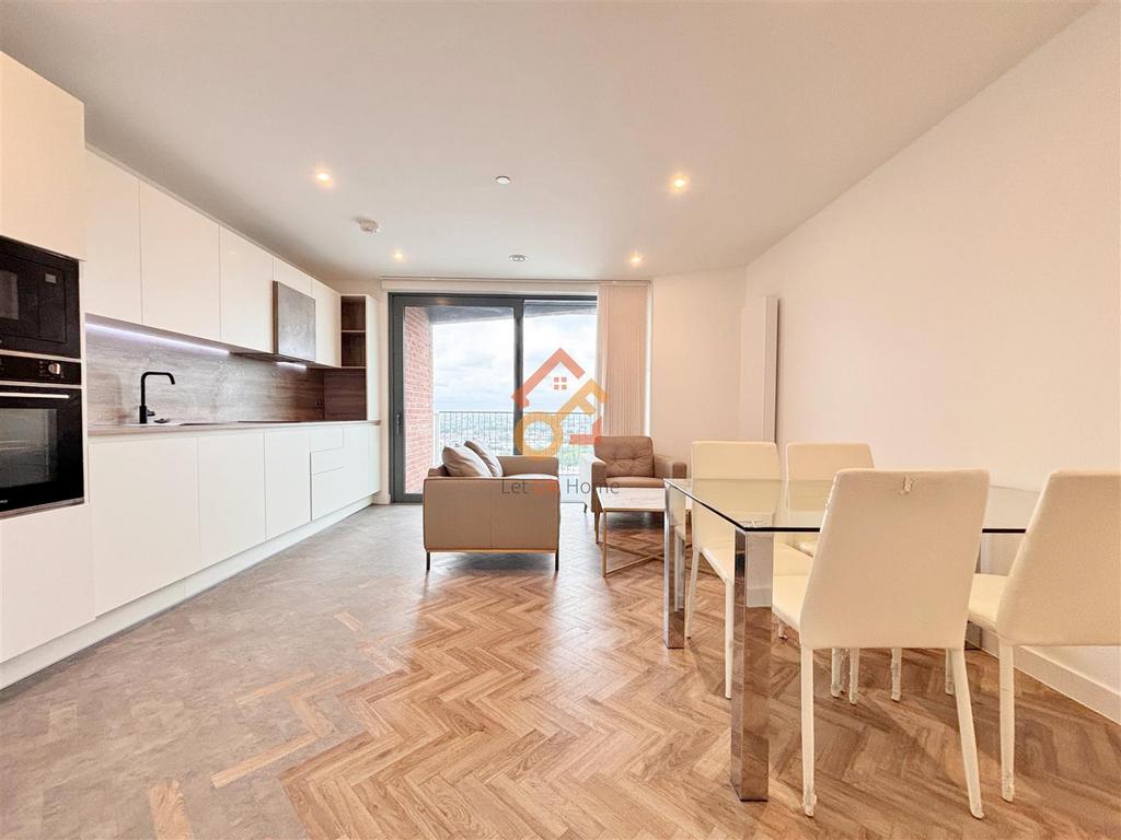 Open-plan living area, open plan living
