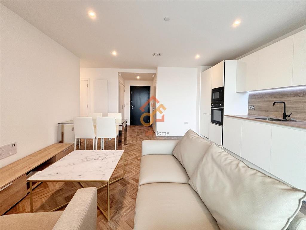Open-plan living area, open plan living
