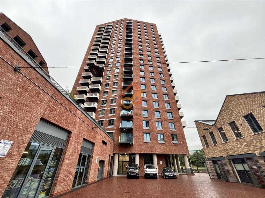 Apartment building facade, block of apartments
