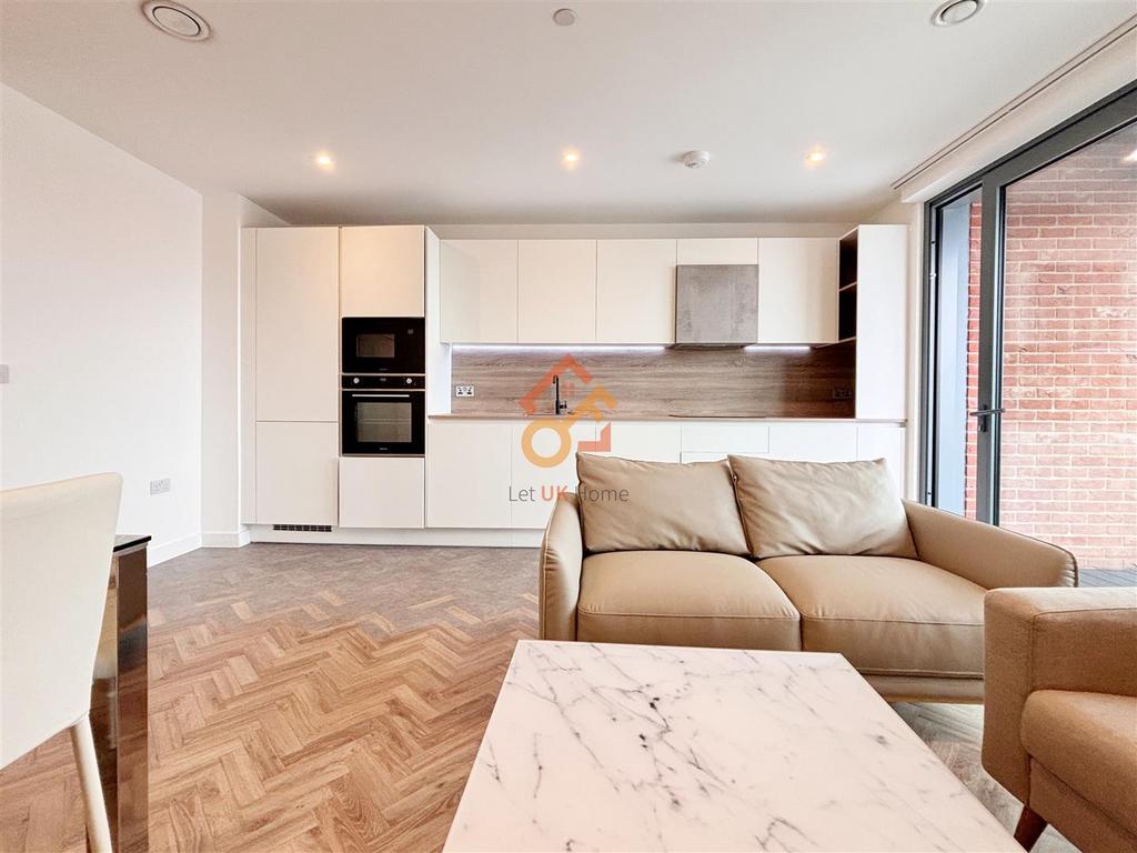 Open-plan living area, open plan living
