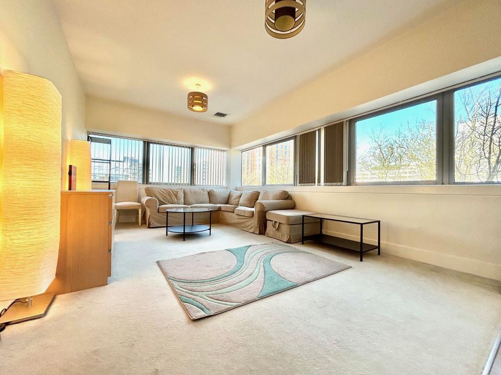 Open living/dining area
