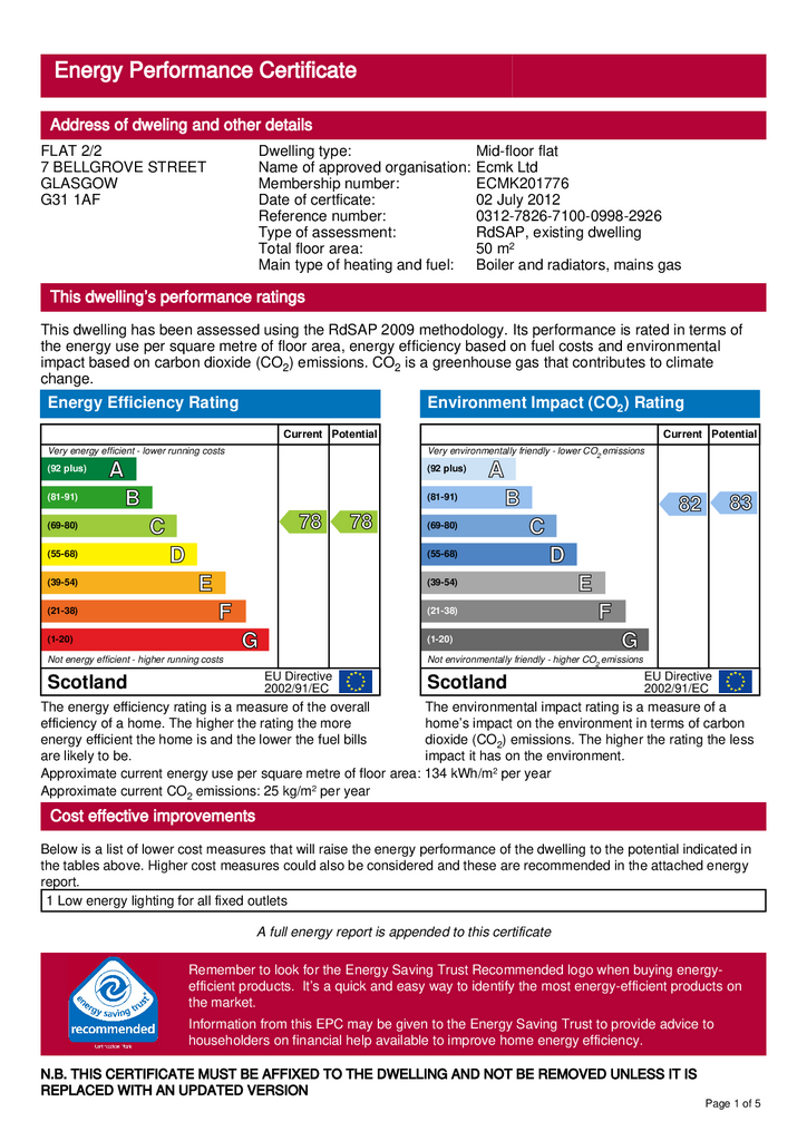 EPC Certificate