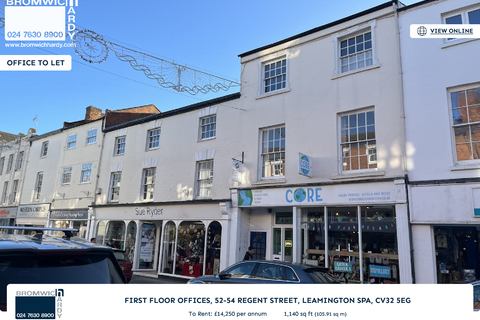 Office to rent, 50-54 Regent St Leamington Spa CV32 5EG