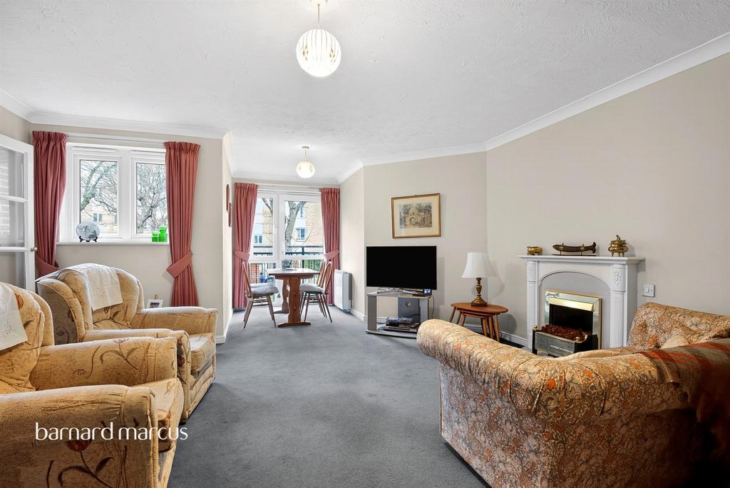 Living room, fireplace