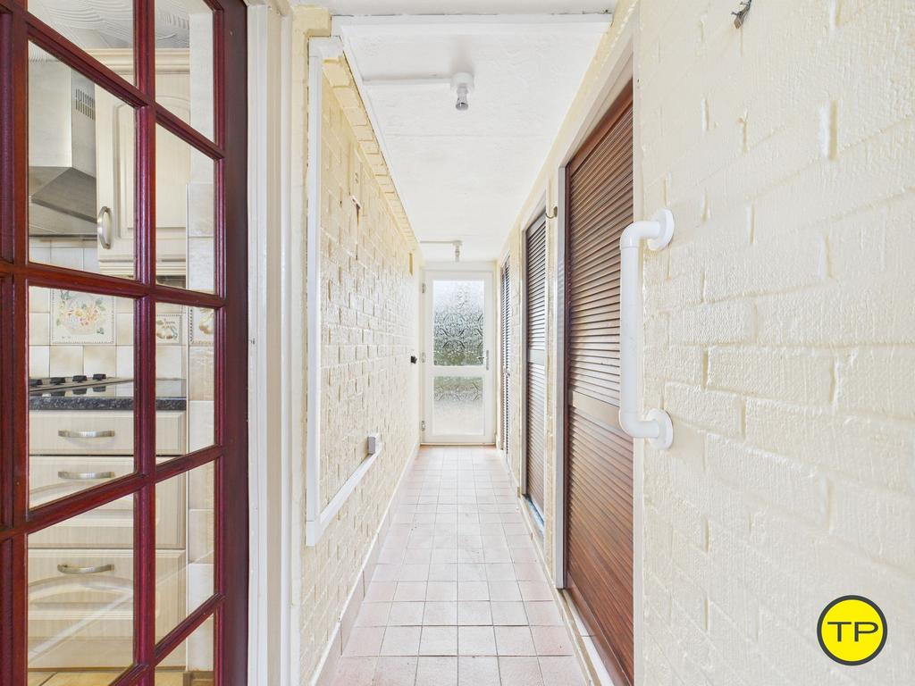Outhouse hallway