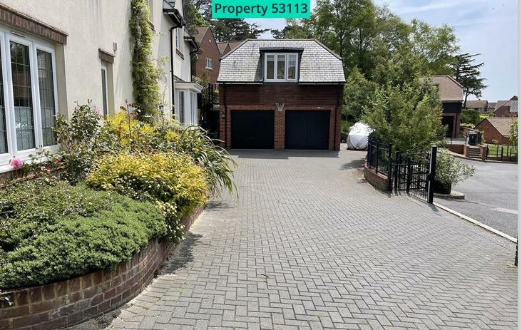 Double garage with annexe above