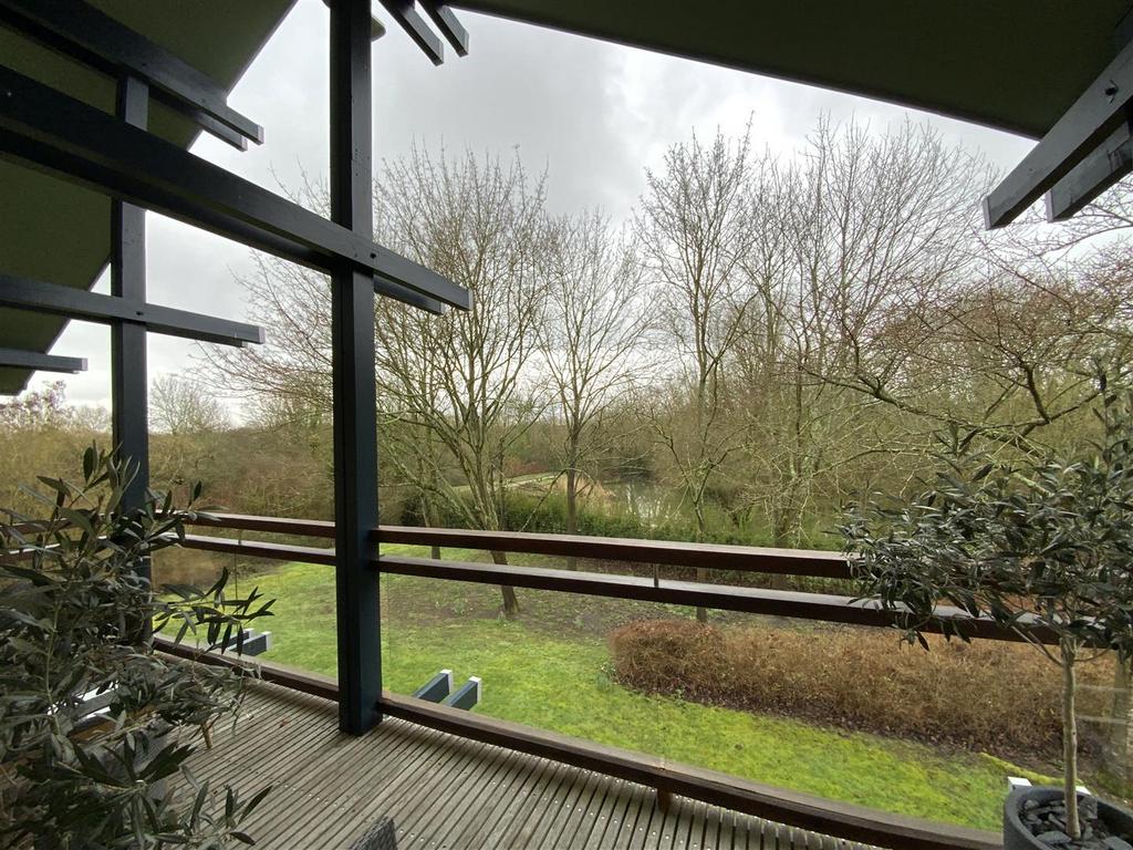 Balcony with Views Over Lake