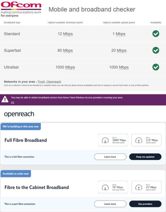 Mobile and Broadband Checker