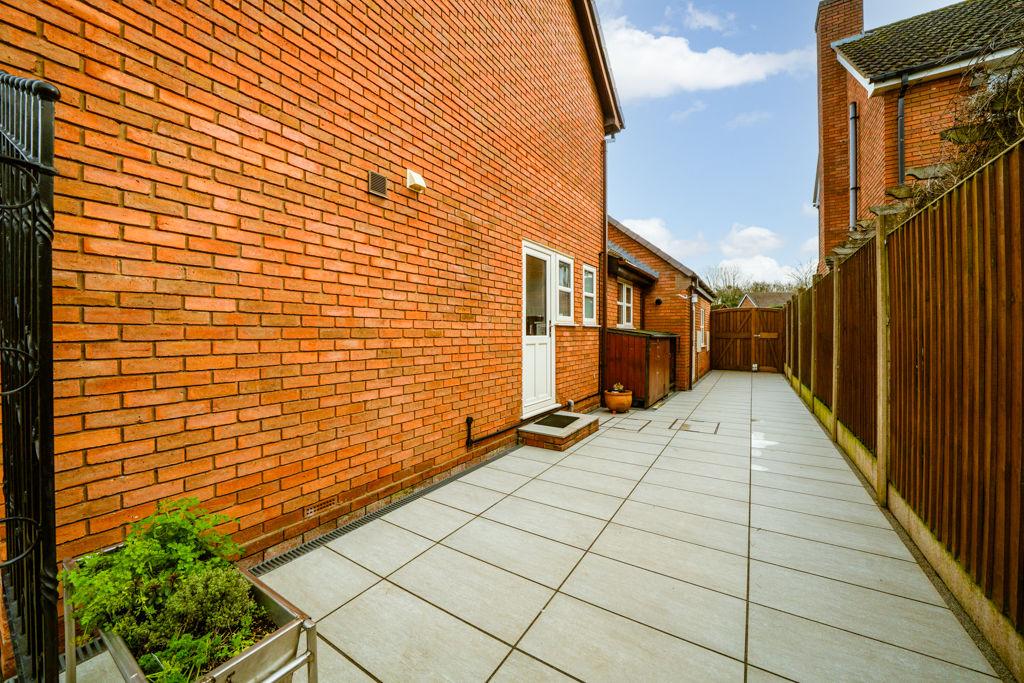 Side paved area...