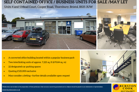 Office for sale, Cooper Rd Thornbury BS35 3UW