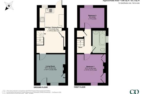 2 bedroom end of terrace house for sale, Church Street, Shillington, Hitchin, SG5