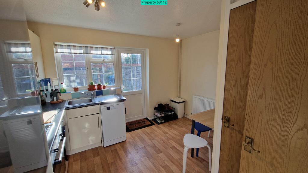 Kitchen with garden view