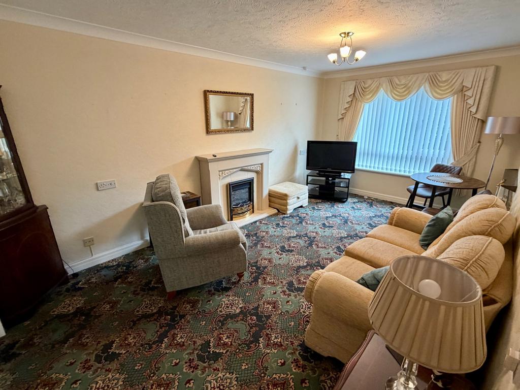 Living room, fireplace