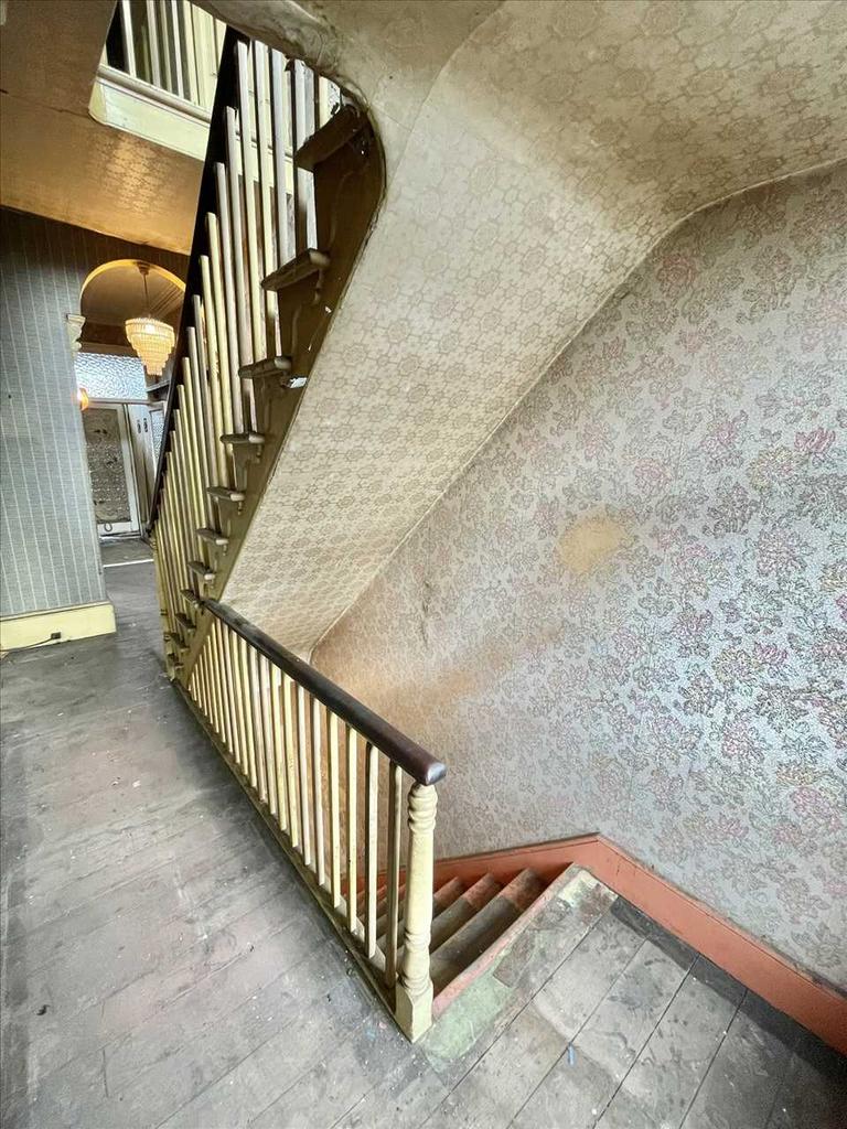 Stairs down to