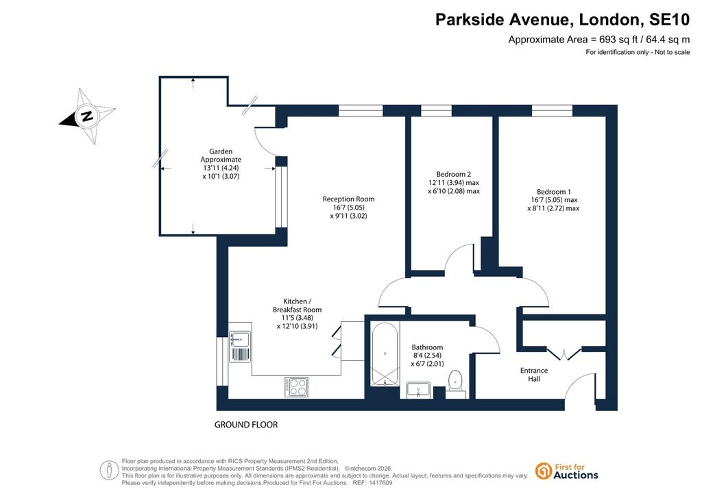 2 bedroom apartment for sale - Floor Plan