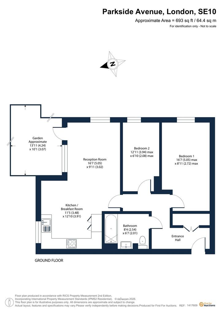 2 bedroom apartment for sale - Floor Plan