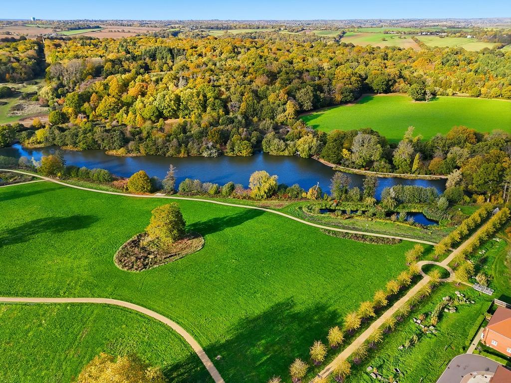 Aerial view, land