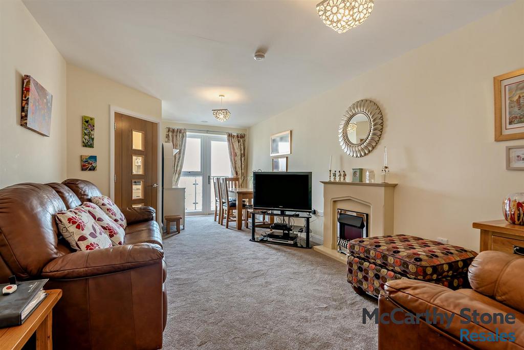 Living room, fireplace