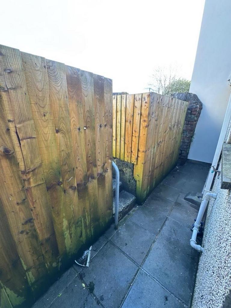 Rear yard area leading to garden