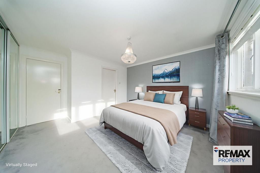 Virtually Staged Primary Bedroom