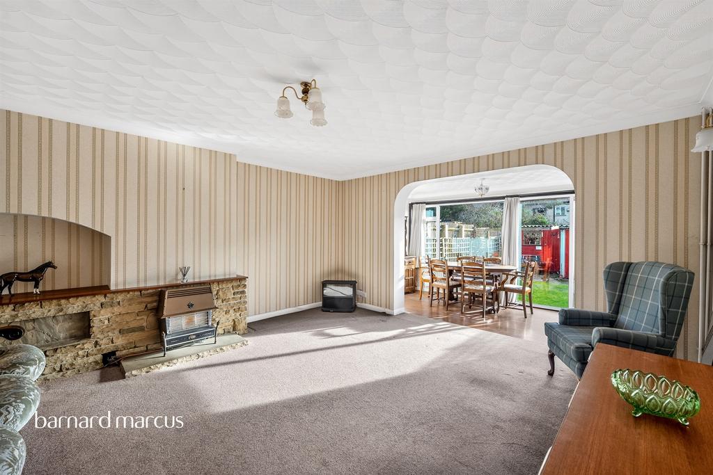 Living room, fireplace
