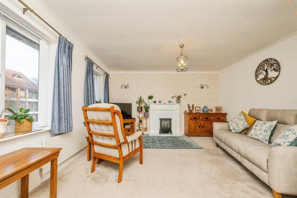 Living room, fireplace
