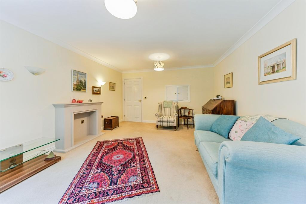 Living room, fireplace
