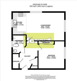 1 bedroom flat for sale, Willow House, Holywell Way, Staines Upon Thames, Middlesex, TW19