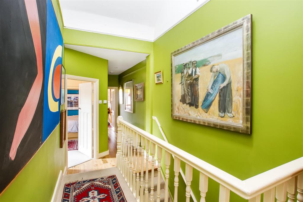 Split level hallway