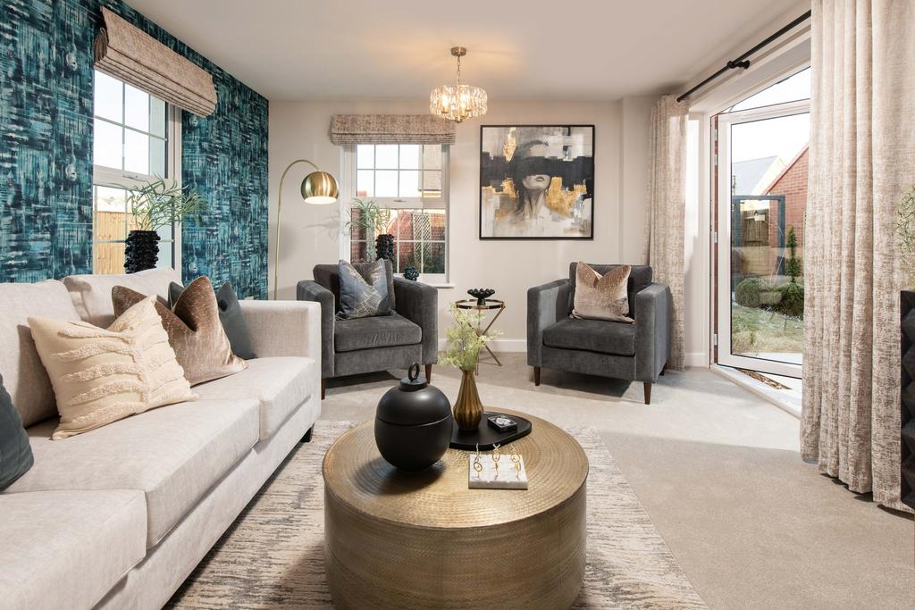 Lounge with french doors