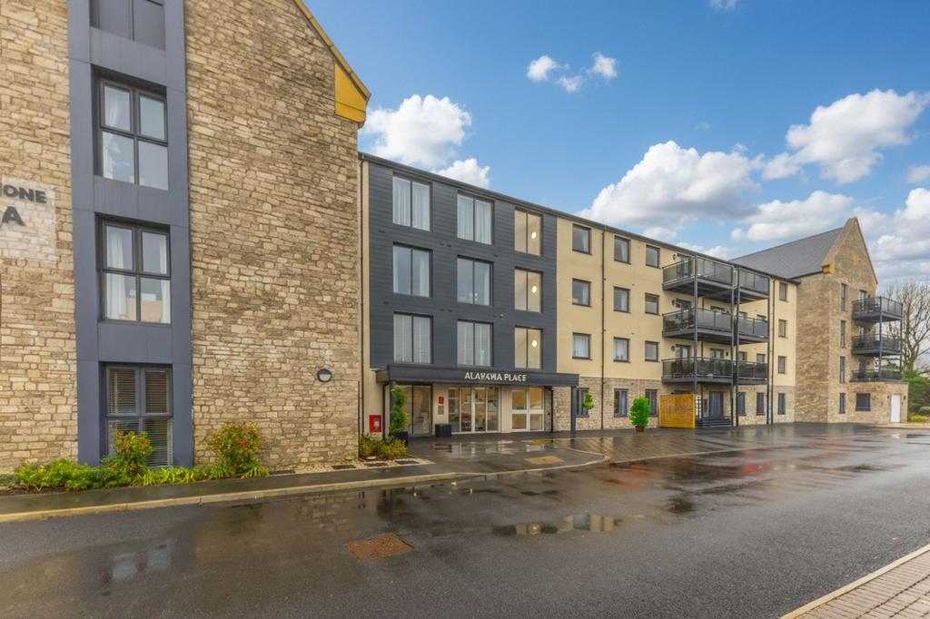 Apartment building facade, block of apartments