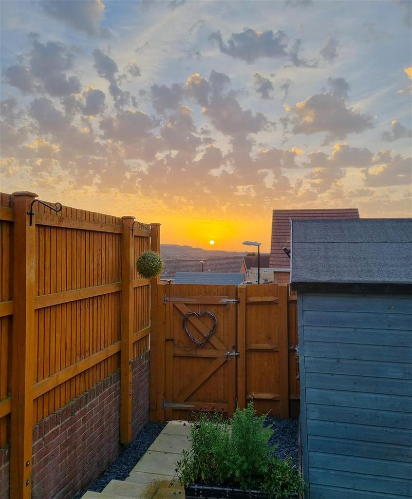 Sunset over Newport