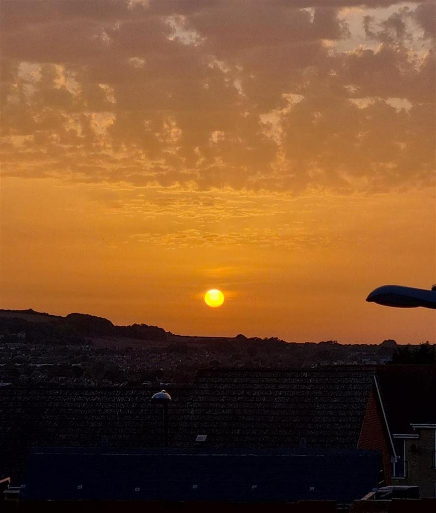 Sunset over Newport