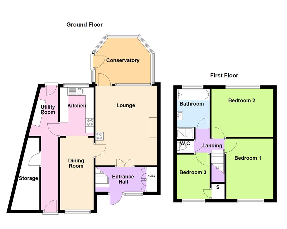 3 bedroom semi-detached house for sale - Floor Plan