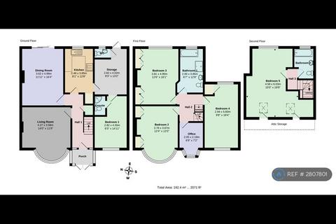 5 bedroom semi-detached house to rent, Onslow Gardens, London, E18
