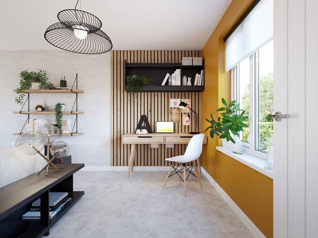 The study area is ideal for working from home