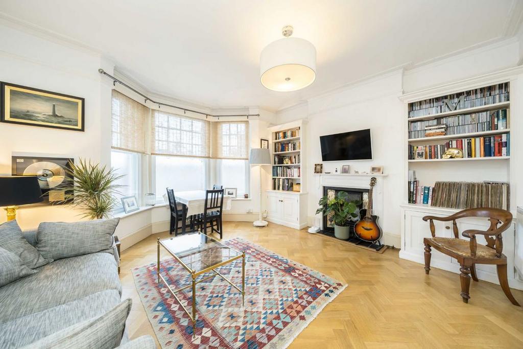 Living room, fireplace