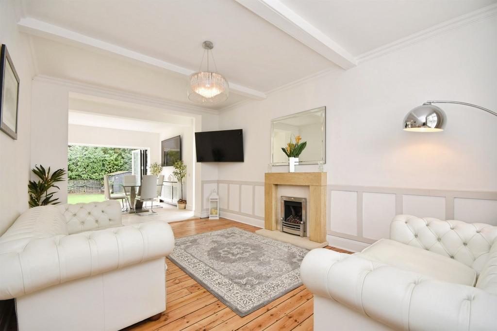 Living room, fireplace