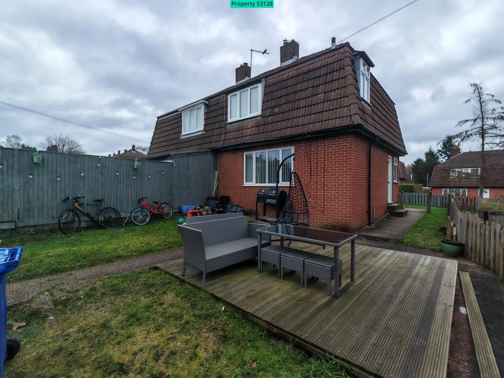 Rear of house