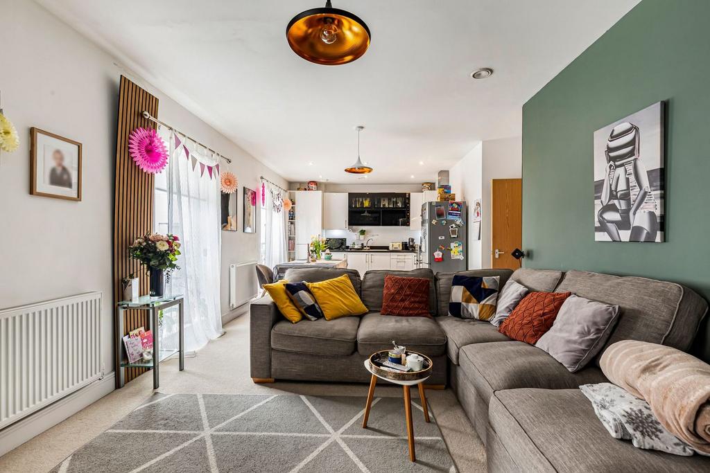 Open-plan living area, open plan living
