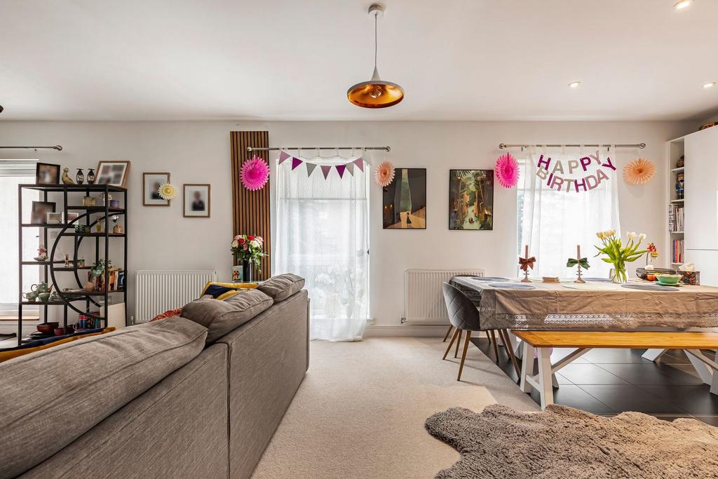 Open-plan living area, open plan living