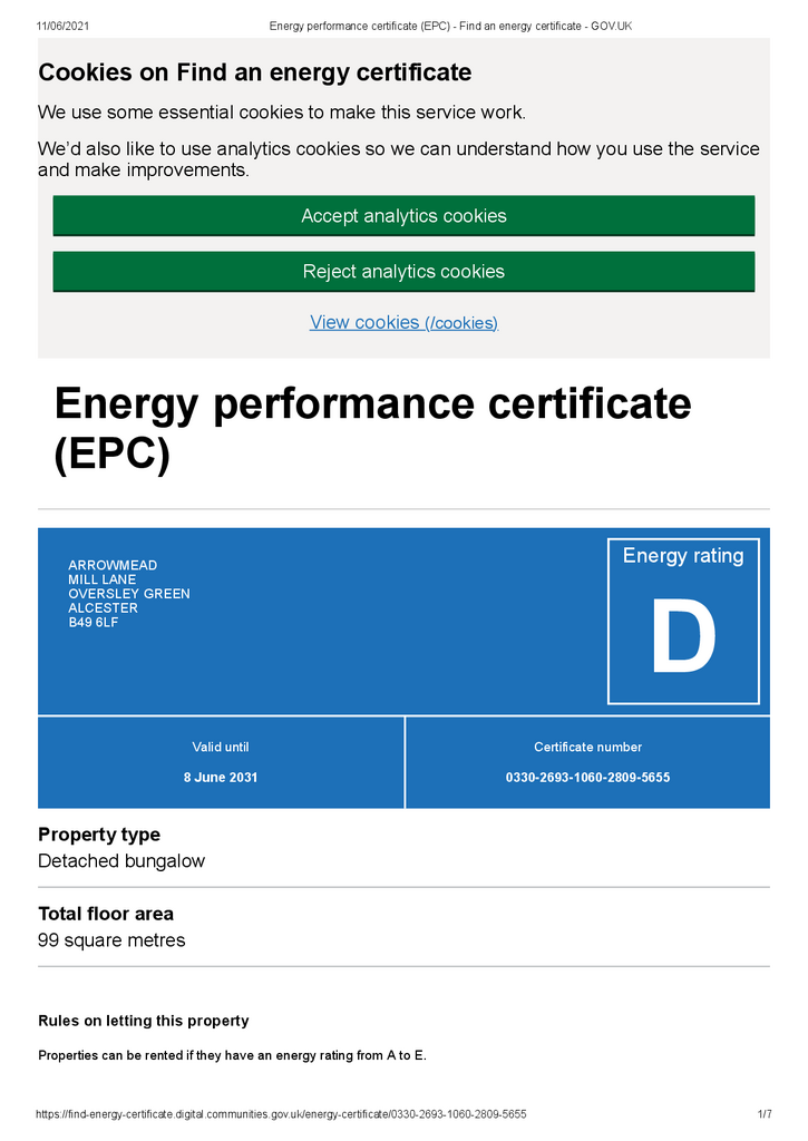 EPC Certificate