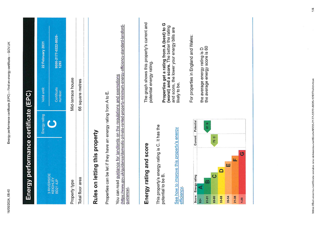 EPC Certificate