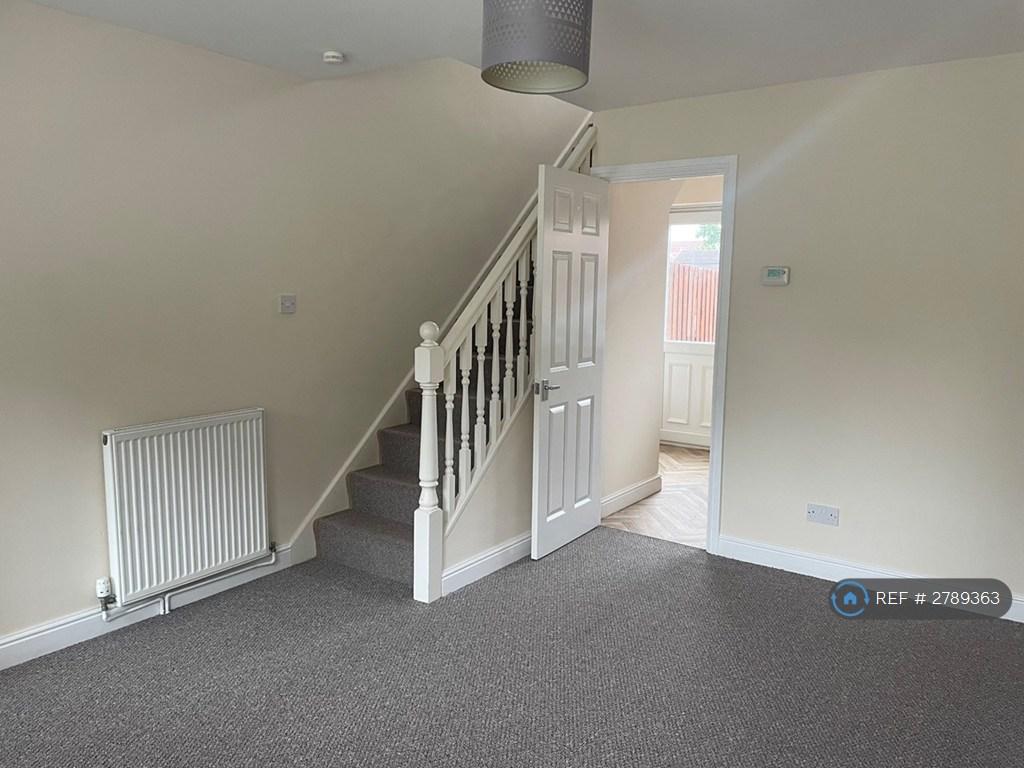 Living Room With Stairs Off