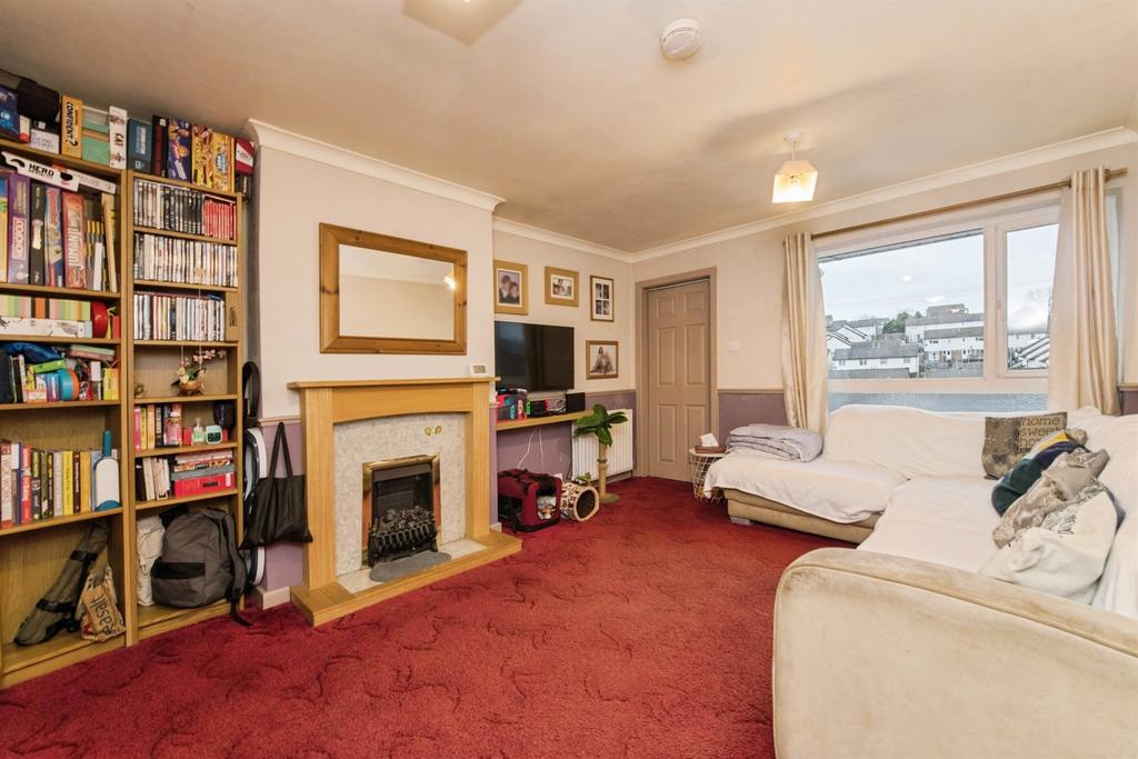 Living room, fireplace