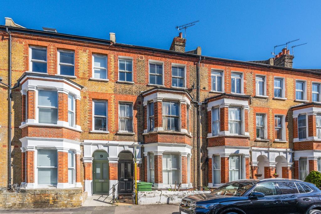 Terraced house exterior, parking