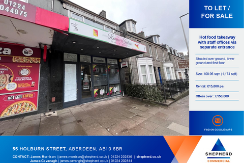 Retail property (high street) to rent, 55 Holburn St Aberdeen AB10 6BR
