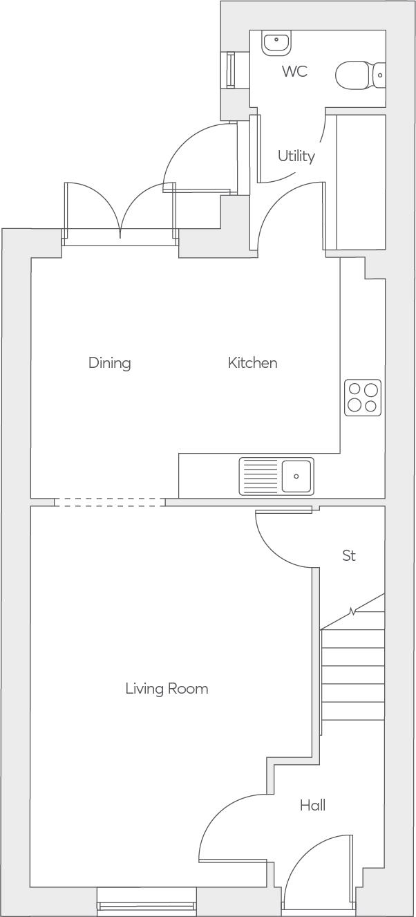 4 bedroom semi-detached house for sale - Floor Plan