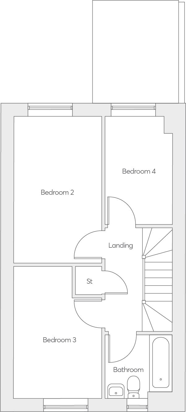 4 bedroom semi-detached house for sale - Floor Plan