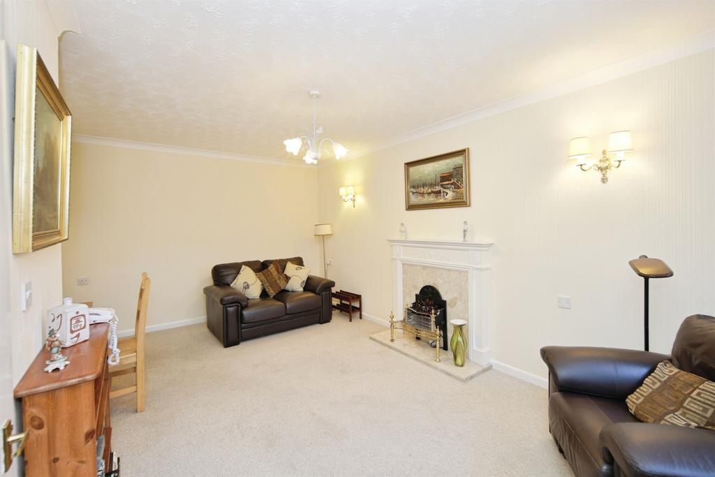 Living room, fireplace